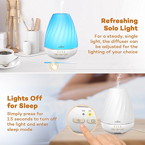 Essential Oil Diffuser Anjou Ultrasonic 200mL Aroma Diffuser with