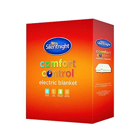 Double comfort control electric blanket, white, Silentnight