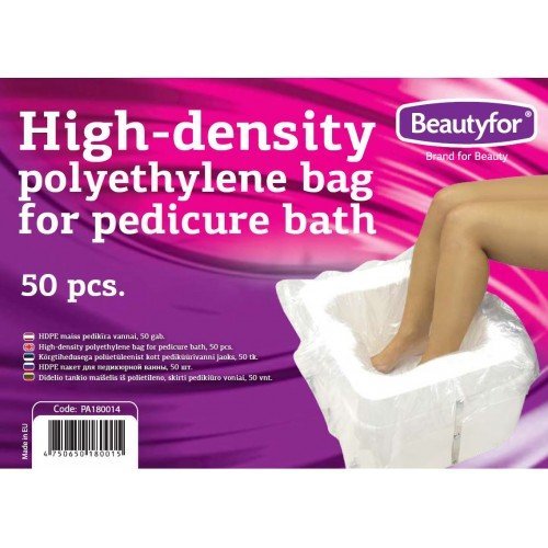 Disposable Polyethylene bags for Pedicure Bath LINERS FOR PEDICURE BATH 50pcs